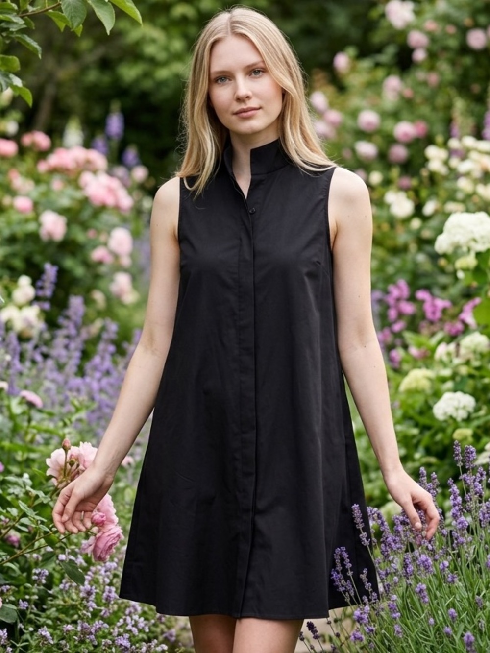 Small Tuckernuck Black Sleeveless Charlie Dress